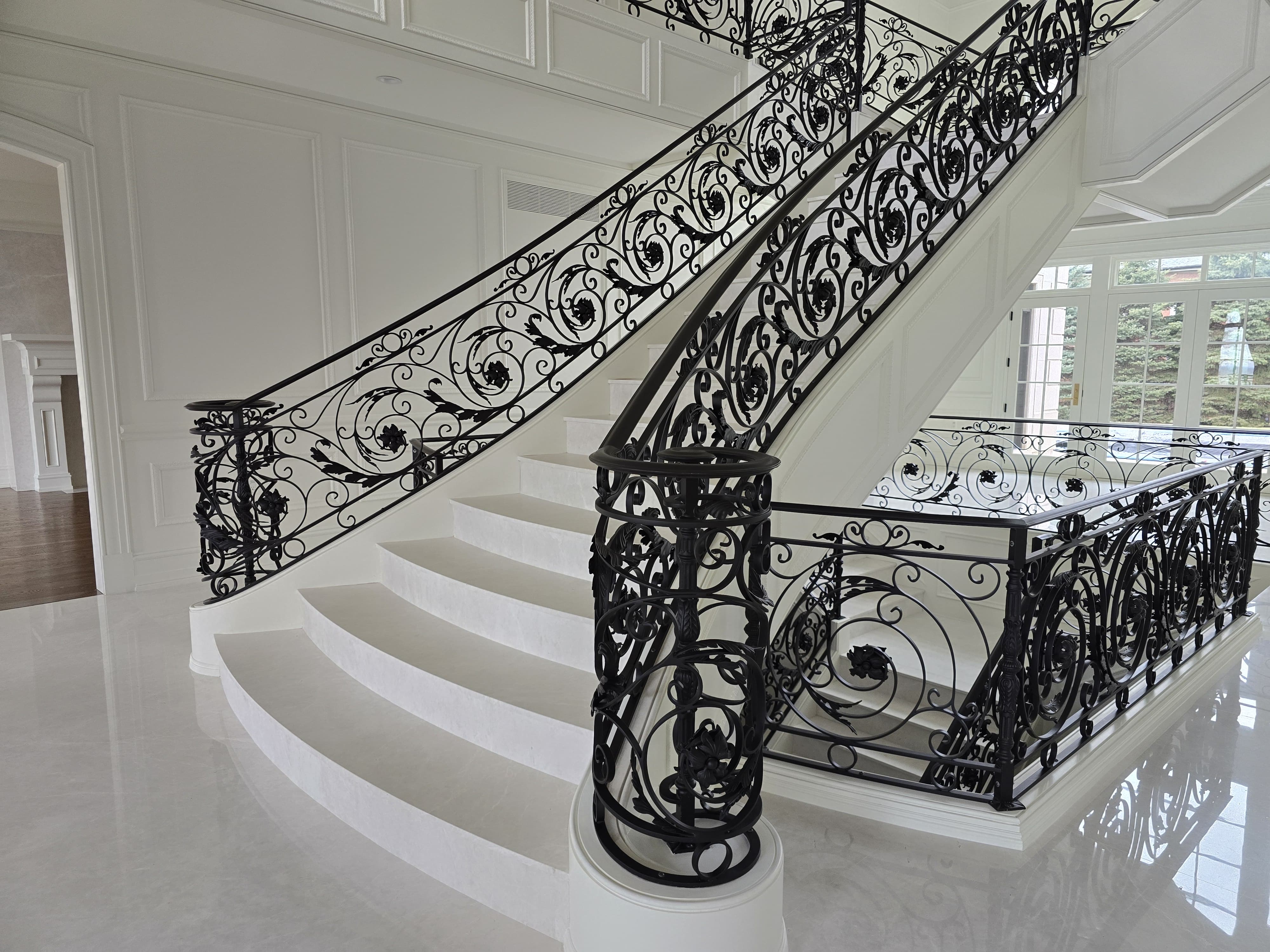 Custom Metalwork in Warren, MI – Railings, Fences & Gates | San Marino Iron - Grosse%20Pointe%20Scroll%20Rails