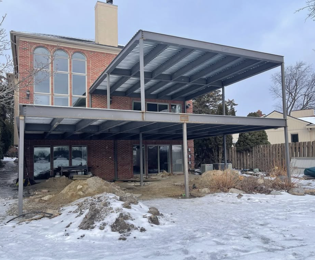 Custom Aluminum Metal Awnings for Commercial Buildings | Warren, MI - Residential%20Deck%20(2)