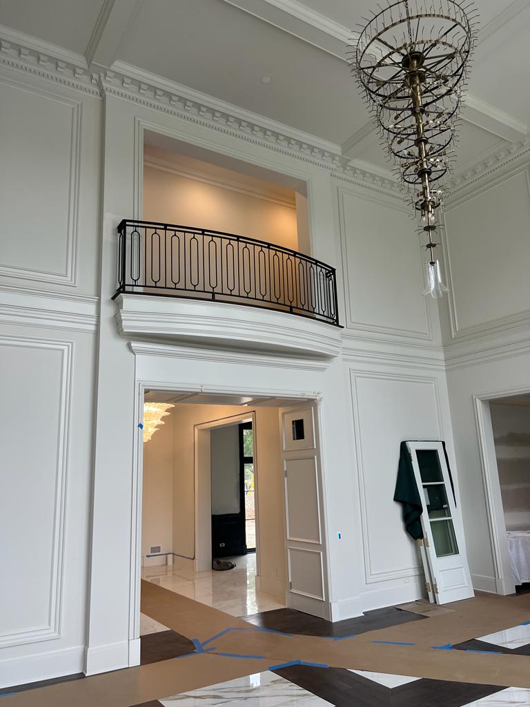 Custom Iron Balcony Railings in Metro Detroit Area | San Marino - Vertical%20Oval%20Rails%20w_%20sphere%20detail%20%282%29%20%282%29